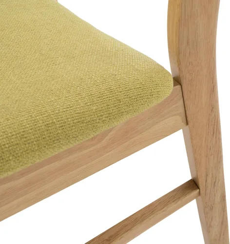 Vista 6 de Christopher Knight Home Lucious - Sillas de comedor con acabado de roble y tela, juego de 2 piezas, té verde