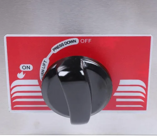 Vista 7 de Freidora comercial de gas de 6 L x 2, freidora de gas profundo de acero inoxidable con doble cestatapa para el hogar, restaurantes, papas fritas