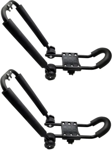 Estantes plegables para kayak con brazo superior de espuma de 8.3 x 17 pulgadas para portaequipajes, barras transversales SUP, barras en J con tubo