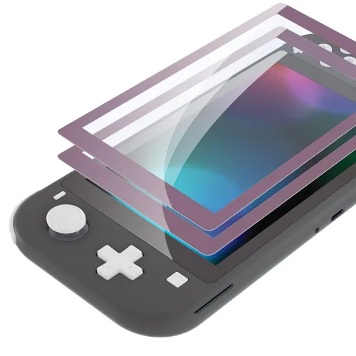 Vista 10 de eXtremeRate Protector de pantalla de vidrio templado 9H para Nintendo Switch Lite, paquete de 2, 0.020 in de grosor, 99.9% de transparencia, fácil