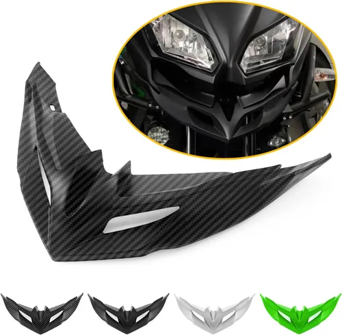Vista 3 de HEINMO Cubierta de alerón delantero de motocicleta, cubierta aerodinámica para alerón de alas, protección de ala de viento, cubierta de pico