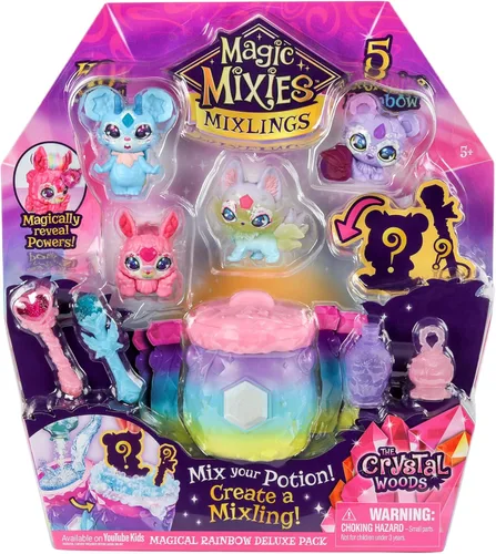 Vista 6 de Magic Mixies El paquete de lujo Magical Rainbow de Mixlings contiene 5 mezclas exclusivas con un poder mágico único de arco iris, incluyendo 1