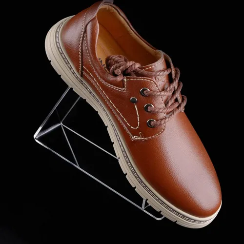 Vista 6 de Teensery 4 soportes de exhibición de zapatos de acrílico soporte desmontable para tienda tienda centro comercial, transparente