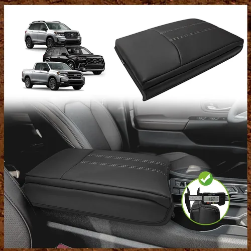 Vista 76 de Muslogy Funda para reposabrazos de consola central para Honda Pilot 2023-2026, Ridgeline/Passport 2024-2026, accesorios de pasaporte, almohadilla
