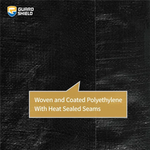 Vista 4 de GUARD SHIELD Lona redonda impermeable resistente negra de 8 pies, cubierta para piscina inflable al aire libre, tela de suelo para debajo