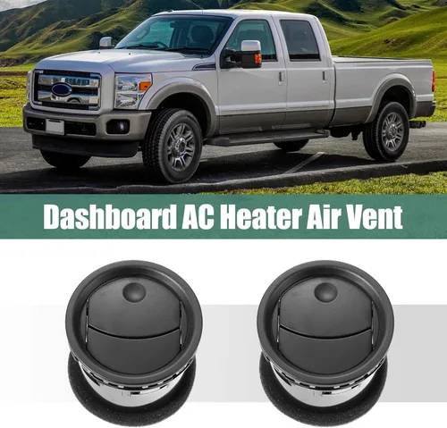Vista 2 de X AUTOHAUX 2 piezas de ventilación de aire para salpicadero de aire acondicionado 8L3Z19893BA Interior delantero AC Vent para Ford F-150 2004-2008