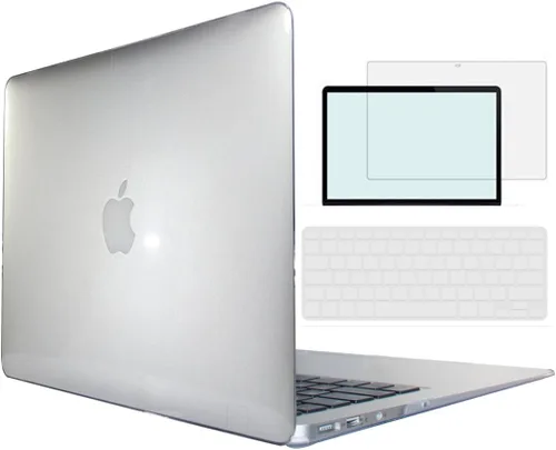 Vista 40 de Funda compatible con MacBook Pro de 13 pulgadas con CD-ROM modelo A1278 versión 2008-2012, carcasa rígida 4 en 1 de plástico a presión con protector