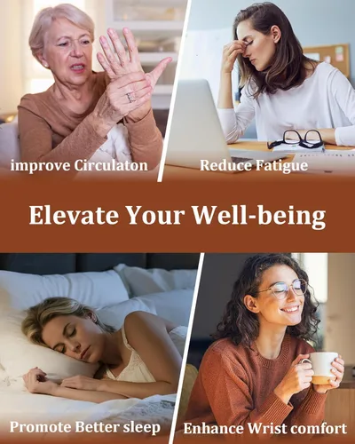 Vista 5 de BioMag Magnetic Bracelet for Women Titanium Steel Magnetic Bracelet Adjustable Crystal Bracelet with Sizing Tool