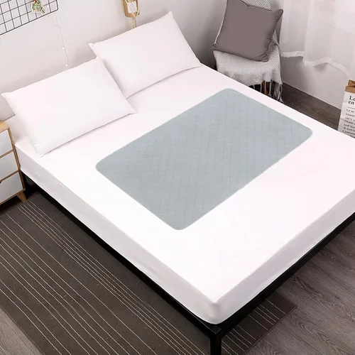Protector de colchón impermeable, almohadillas de cama para incontinencia, lavables, antideslizantes (52 x 34 pulgadas), protector absorbente y