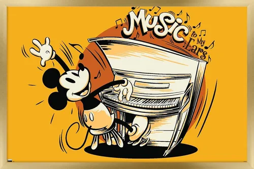 Vista 13 de Trends International Disney Mickey Mouse - Póster musical de pared, 34 pulgadas de largo x 22.4 W, versión premium sin marco