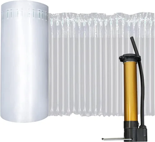 Rollo de envoltura de amortiguación de burbujas de 13.7 pulgadas x 164 pies, burbujas de aire de burbujas grandes para embalaje, envío en