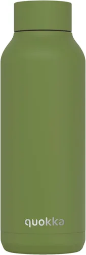 Vista 5 de Quokka Frasco térmico de acero inoxidable con lirios azules sólidos 17.2 fl oz
