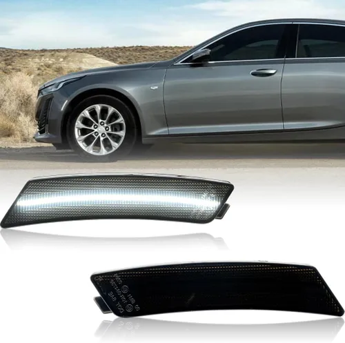 Vista 13 de Juegos de cuartos LED ámbar delanteros laterales de repuesto para Cadillac CTS/ATS 2014-2019 & 2015-2019 Cadillac ATS & 2016-2024 Camaro Kits