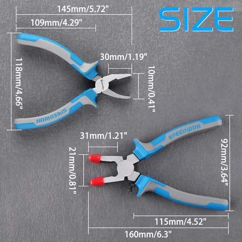 Vista 5 de SPEEDWOX Juego de alicates de corte de vidrio de 6" - Rompedor y corredor - Cortador de botellas y vidrieras