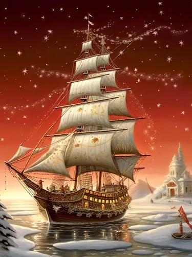 Reofrey Kits de arte de diamantes de bricolaje para adultos, árbol de Navidad, kit de pintura de diamantes de imitación redondo de taladro completo,