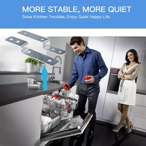 Vista 6 de 2 Pcs Dishwasher Side Mount Bracket Kit DWBRACKIT1 by Reyhoar, Fits for Electrolux & Frigidaire Dishwashers, Replaces 154477201, 154806601