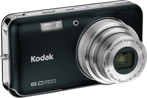 Vista 2 de Kodak Easyshare V803 - Cámara digital de 8 MP con zoom óptico 3x (azul cósmico)