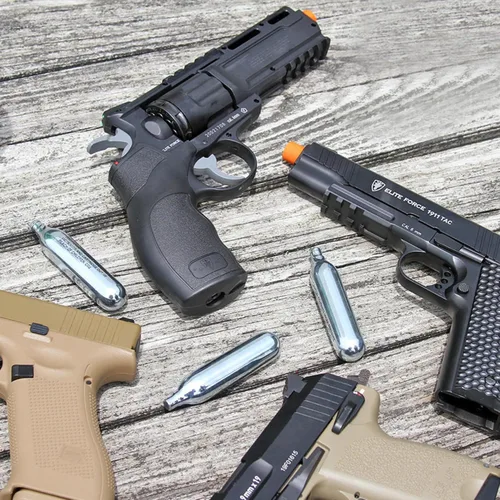 Vista 4 de Cartuchos de CO2 de 8 gramos / 12 gramos, sin rosca, cartuchos de cilindro de CO2 de alta calidad para pistolas de paintball, pistolas