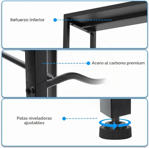 Vista 4 de Semoprus Soporte para jarra de agua de 5 galones para 6 botellas, 3 niveles