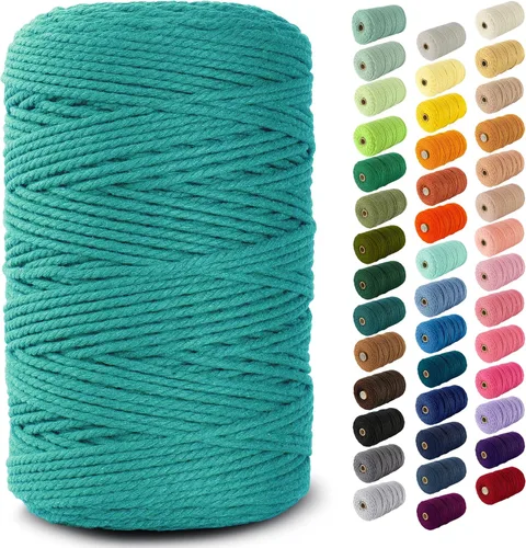 Vista 87 de Nook Theory Hilo de macramé de 3mm 109 yardas - Cuerda de macramé suave de 4mm, 5mm perfecta para nudos - Suministros de macramé para colgadores