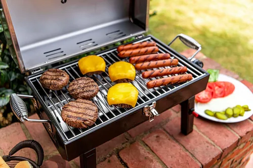 Vista 6 de Charbroil 1-Burner Portable Gas Grill, Stainless Steel - 465640214