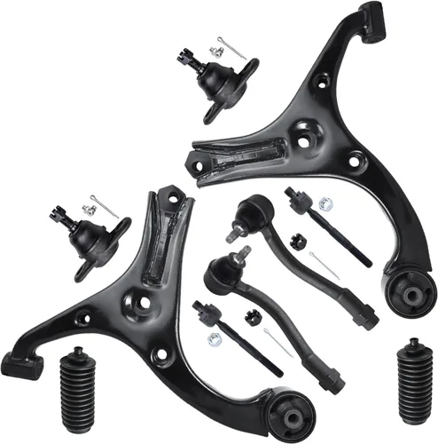 Vista 156 de Detroit Axle - Kit de suspensión delantera de 10 piezas para Chevrolet Trailblazer GMC Envoy 2004-2007 2005 2006 Soportes de brazo de control