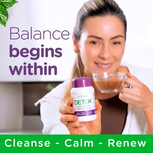 Intus Detox | Limpieza de colon y desintoxicación hepática para la salud digestiva | Suplemento de hierbas ayurvédicas para apoyar la salud