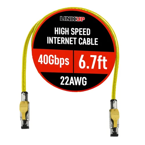 Vista 16 de LINKUP Cable Ethernet Cat 8 Cable largo de Internet Conexión LAN de alta velocidad Conectores RJ45 Uso con Cat 5/Cat 6/Cat 7 Óptimo