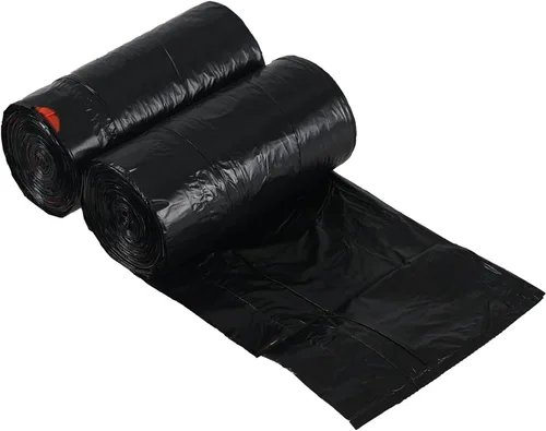 Vista 7 de Bolsas de basura con cordón de cocina de 6 galones, bolsas de basura negras de plástico, 2 rollos, 104