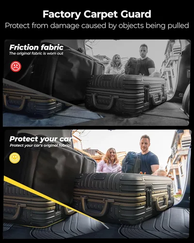 Vista 4 de 3W Forro de carga compatible para Jeep Grand Cherokee L 2021-2025, tapetes de maletero resistentes, TPE, ajuste personalizado para todo