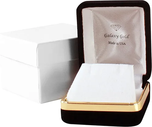 Vista 9 de Galaxy Gold GG Conjunto de joyas de oro macizo de 14 quilates collar con colgante de granate Briolette natural y aretes colgantes