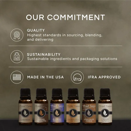Vista 3 de Eternal Essence Oils Aceite aromático de grado premium de chocolate – Aceite de fragancia vegano en vidrio ámbar seguro – Aceite perfumado