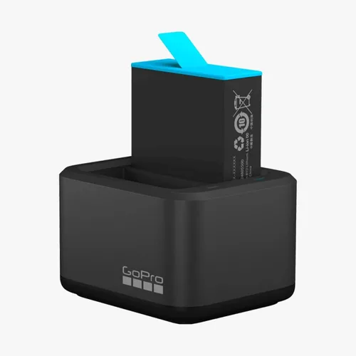 Vista 2 de GoPro Cargador de batería dual + batería (Hero9 Black) - Accesorio oficial (ADDBD-001)