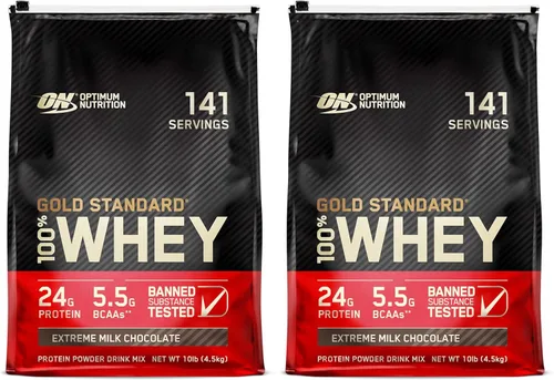 Vista 28 de Optimum Nutrition Gold Standard 100% proteína de suero en polvo, chocolate doble rico, 1.98 libras (el embalaje puede variar)