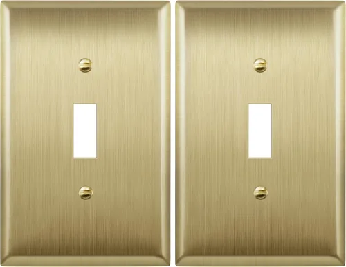 Vista 25 de LIDER Placa de Pared de Metal para Interruptor de Luz de Palanca, Cubierta de Interruptor de Acero Inoxidable, Resistente a la Corrosión