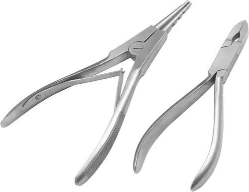G.S ONLINE STORE - Herramientas de perforación para el cuerpo, alicates de apertura de anillo de 6 1/2 pulgadas y pinzas de cierre, fórceps de 5 1/2