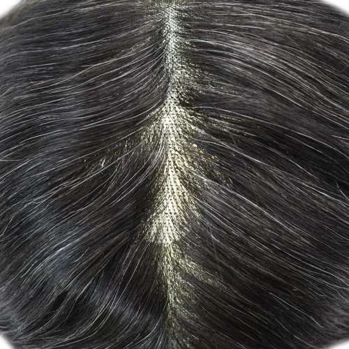Vista 12 de Mens Toupee Hair Replacement System For Men Durable Fine Mono Hair Piece For Men Toupee For Men Real 100% Human Hair System Protesis Capilar Para
