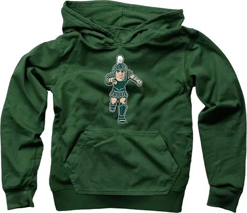 Vista 16 de Wes and Willy Sudadera con capucha de algodón orgánico con logotipo de equipo universitario