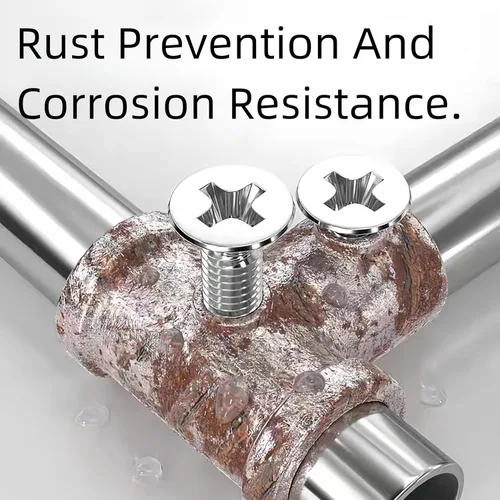 Vista 5 de NACX Tornillos Phillips M2 de 6 mm avellanados de cabeza plana, A2-70, tono plateado, acero inoxidable 304, 500