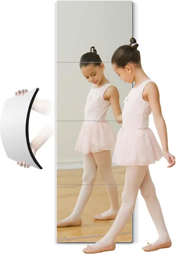 Vista 13 de Espejo de longitud completa para niños, espejo inastillable de seguridad, espejo de pared de plástico, hecho de espejos de plexiglás acrílico, 2