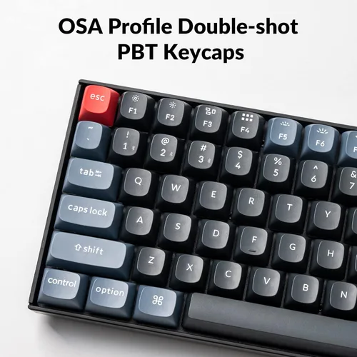 Vista 9 de Keychron Teclado mecánico inalámbrico K2 Pro QMKVIA, teclado macro programable personalizado con interruptor rojo K Pro intercambiable en caliente