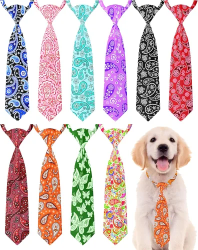 Vista 82 de PET SHOW Paquete de 10 corbatas para perros de feliz cumpleaños, XS
