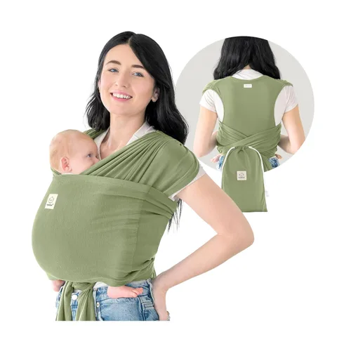 Vista 10 de KeaBabies Portabebés con anillo para bebé, fácil de llevar, portabebés ajustable D-Lite para recién nacidos a niños pequeños, camisa de transporte