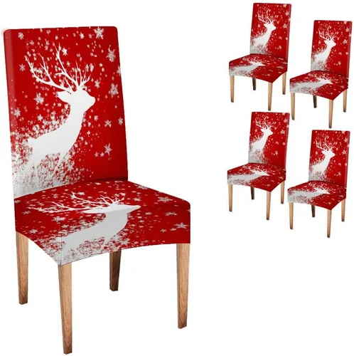 Vista 7 de CAPSCEOLL Juego de 4 fundas para sillas de comedor, color turquesa, turquesa, turquesa, turquesa, turquesa, verde azulado, fundas de asiento Parson