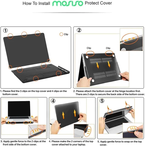 Vista 6 de MOSISO Funda compatible con MacBook Pro de 16 pulgadas 2024 2023 2022 2021 M4 M3 M2 M1 A3403 A3186 A2991 A2780 A2485 Pro Max, funda rígida