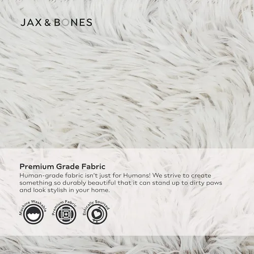 Vista 2 de Jax & Bones Tapete acogedor para cama de perro, tapete lavable para perro, almohadilla plana grande para jaula y perrera de tamaño estándar, tapete