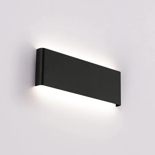 Vista 9 de Joosenhouse Lámparas de pared LED negras para pasillo de 10W, apliques de pared modernos arriba y abajo para peldaños junto a la cama, accesorios