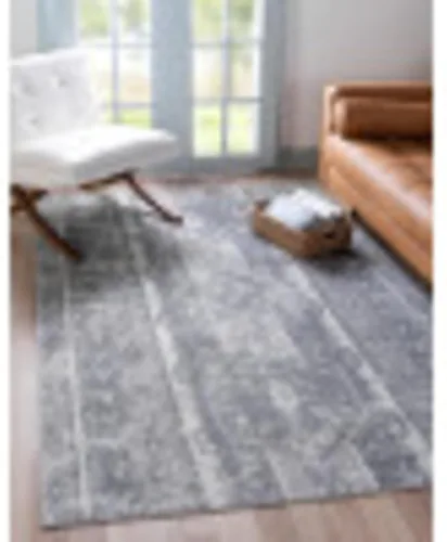 Vista 4 de Unique Loom Portland Collection - Alfombra de área (2 pies 2 pulgadas x 3 pies 1 pulgada, rectangular, marfil / gris)