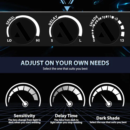 Vista 5 de Lente de soldadura de oscurecimiento automático, 2 × 4.25, sombra variable 5-13, tecnología de color real, con lente de cubierta exterior