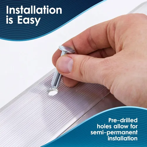 Vista 7 de Silver Spring - Rampa ligera para sillas de ruedas (plegable, de un solo pliegue, 61 cm)